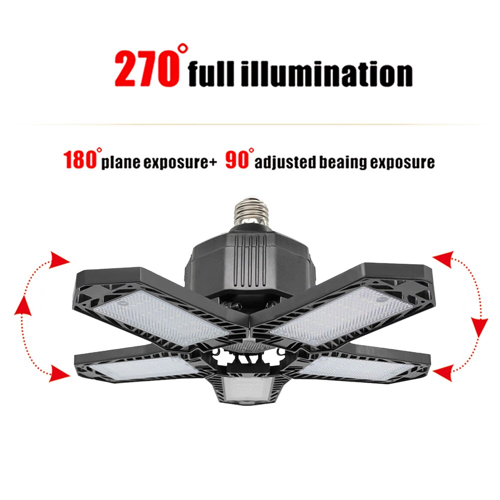 Plafonnier LED industriel pliable et déformable, éclairage d&#39;intérieur, luminaire de plafond, idéal pour un Garage ou un atelier