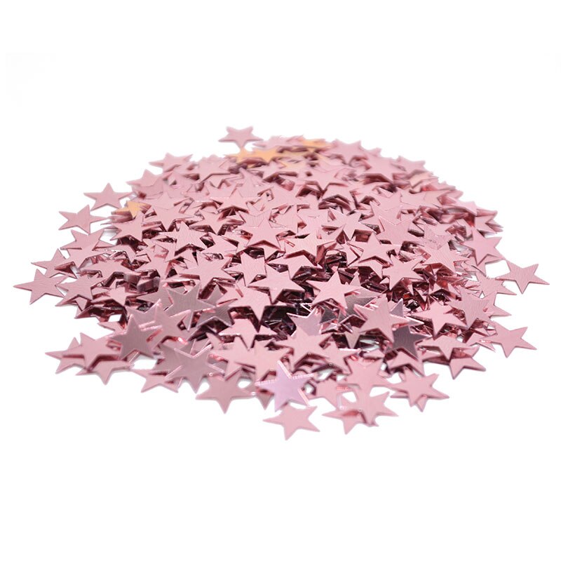 15g/bag 6mm/10mm Acrylic Stars Table Confetti Sprinkles for Wedding Birthday Party Decoration Confetti Nail Art Craft Supplies: rose gold / 10mm