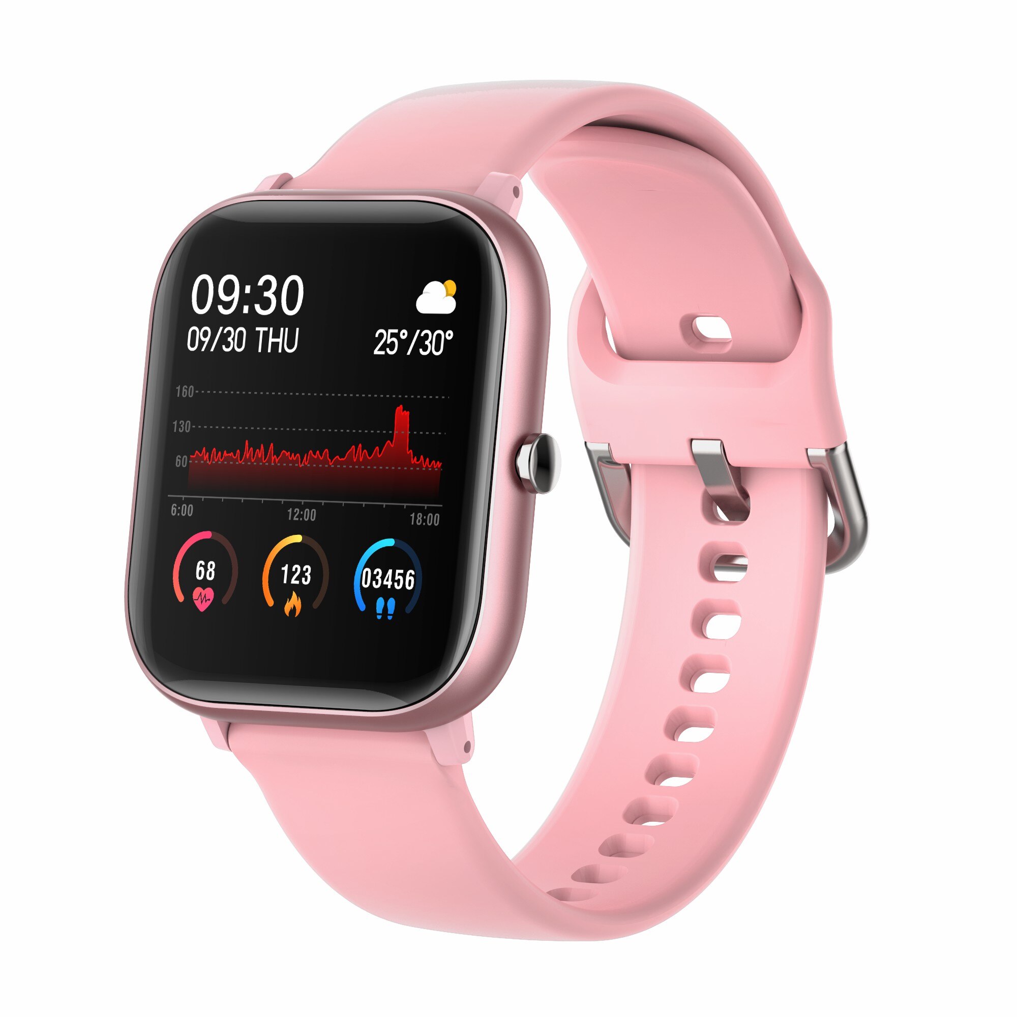 P20 smart ur farve fuld touch screen puls blodtryk smartwatch mand kvinder sport fitness tracker til android ios