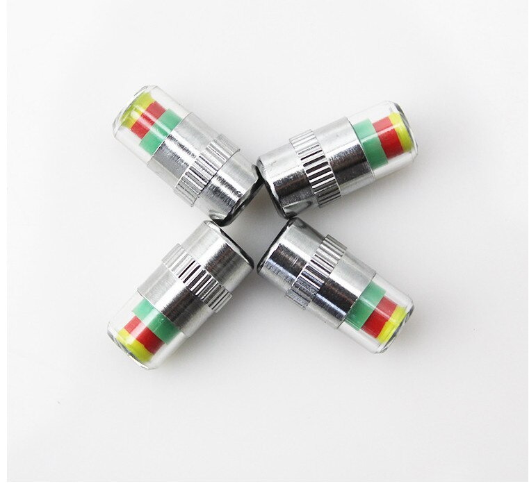 4 stks/partij Auto Auto Tire Pressure Monitor Tire Gage Alert Sensor indicator ventieldopjes 3 Kleur Alert Diagnostic Tools Kit 44% off