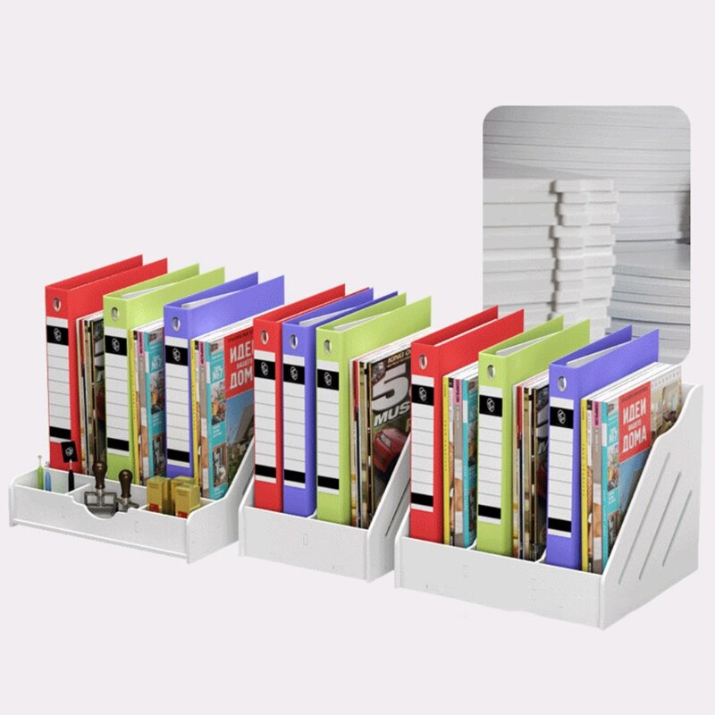 F3MA A4 Office Organizer Letter Size File Folder Desktop File Organizer Box Magazine File Dividers Document File Organizers