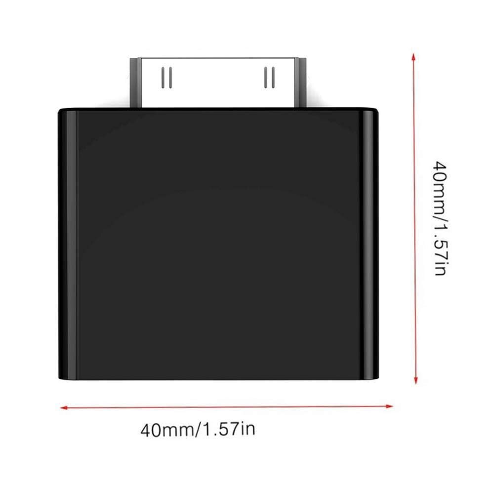 Mini 30-pin Bluetooth Audio Transmitter Music Adapter for iPod Classic/Nano/Touch/Shuffle/Mini/Video