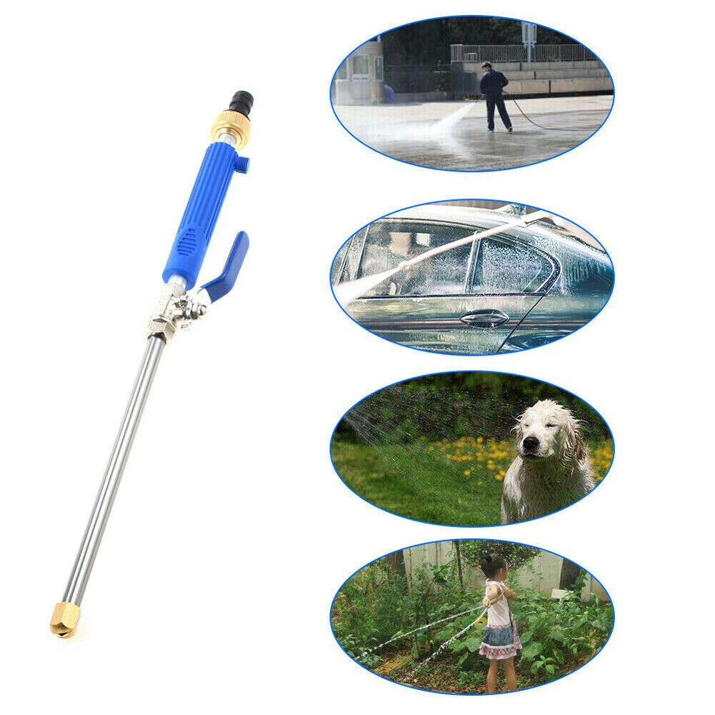 High Pressure Water Guns Metal Handheld Washer Spray Nozzle Wands Attachment Gun Lance Set Car Cleaning Water Pump Gadgets