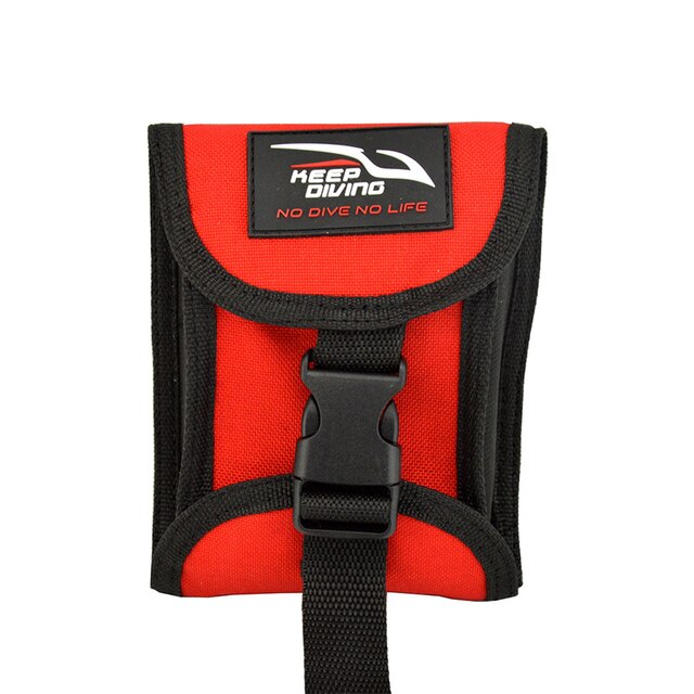 Duiken Duiker Spare 2Kg/5LBS 3Kg/6.6LBS Gewicht Riem Pocket Duurzaam Scuba Gear Bag Holder Cuba duiken Gewicht Pocket Spare Gewicht: Red1