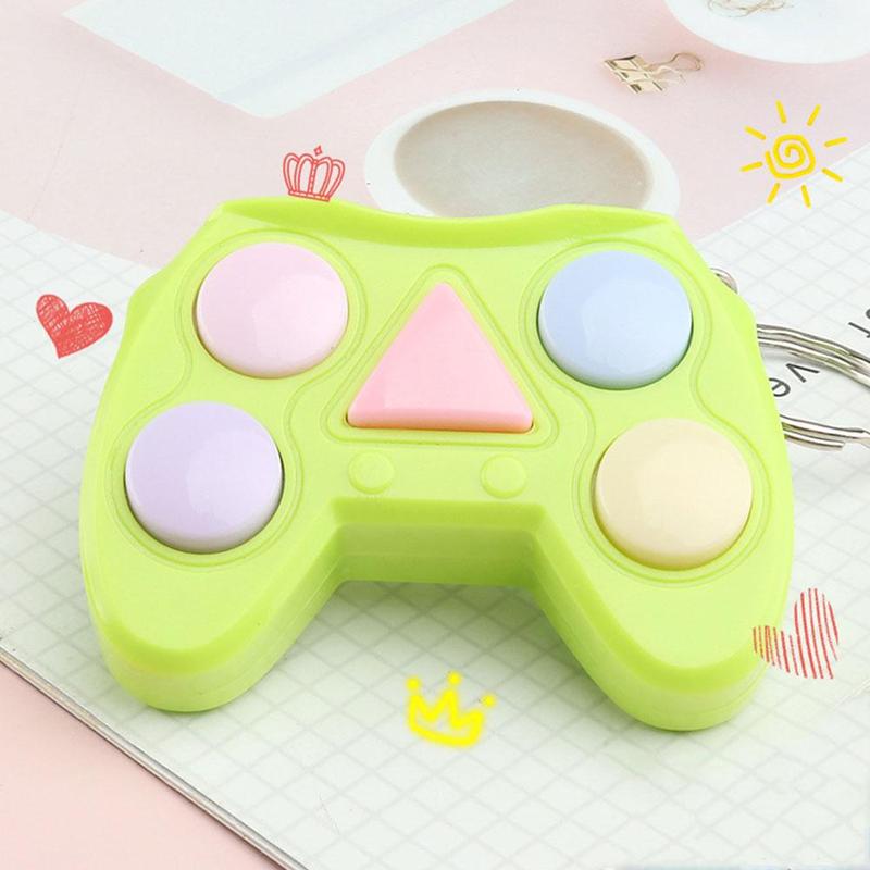 1Pcs Memory Trainer Speelgoed Geheugen Training Baby Speelgoed Stress Geheugen Educatief Kleurrijke Gamepad Game Relief Doolhof Vorm Draagbare N6A7: Licht Groen