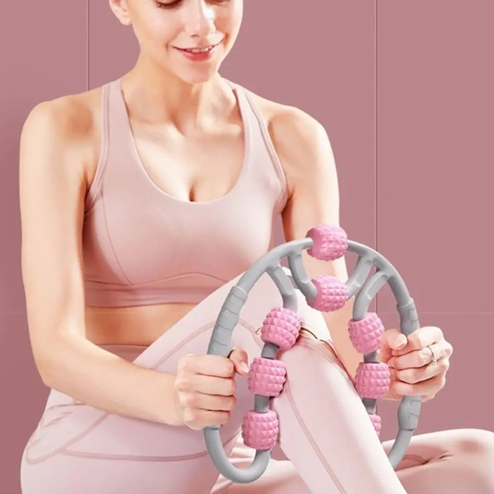 Massage Rolle Anti-Zellulitis Massagegerät Körper Bein Abnehmen Rolle Yoga Ausbildung Gerät U-förmigen Pilates Muskel Entspannung Rolle