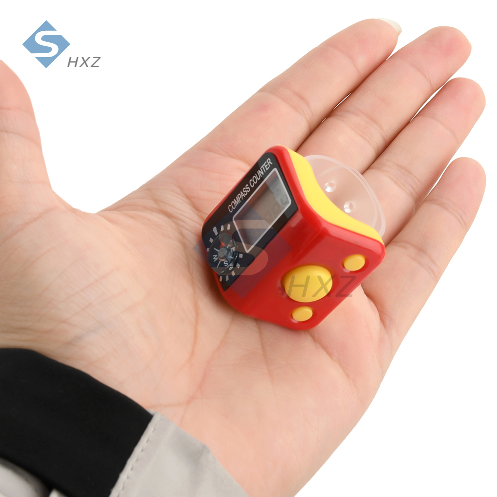 Contador de dedo con conteo de 5 dígitos, 0-99999, tipo anillo portátil, pantalla Digital Manual electrónica, contador de botones para almacén