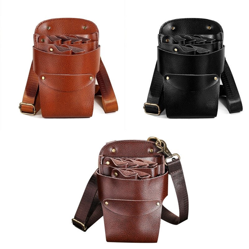 Scissor Pouch Holster Met Riem Voor Kappers Salon Herenkapper Kapper Schaar Shear Case Bag
