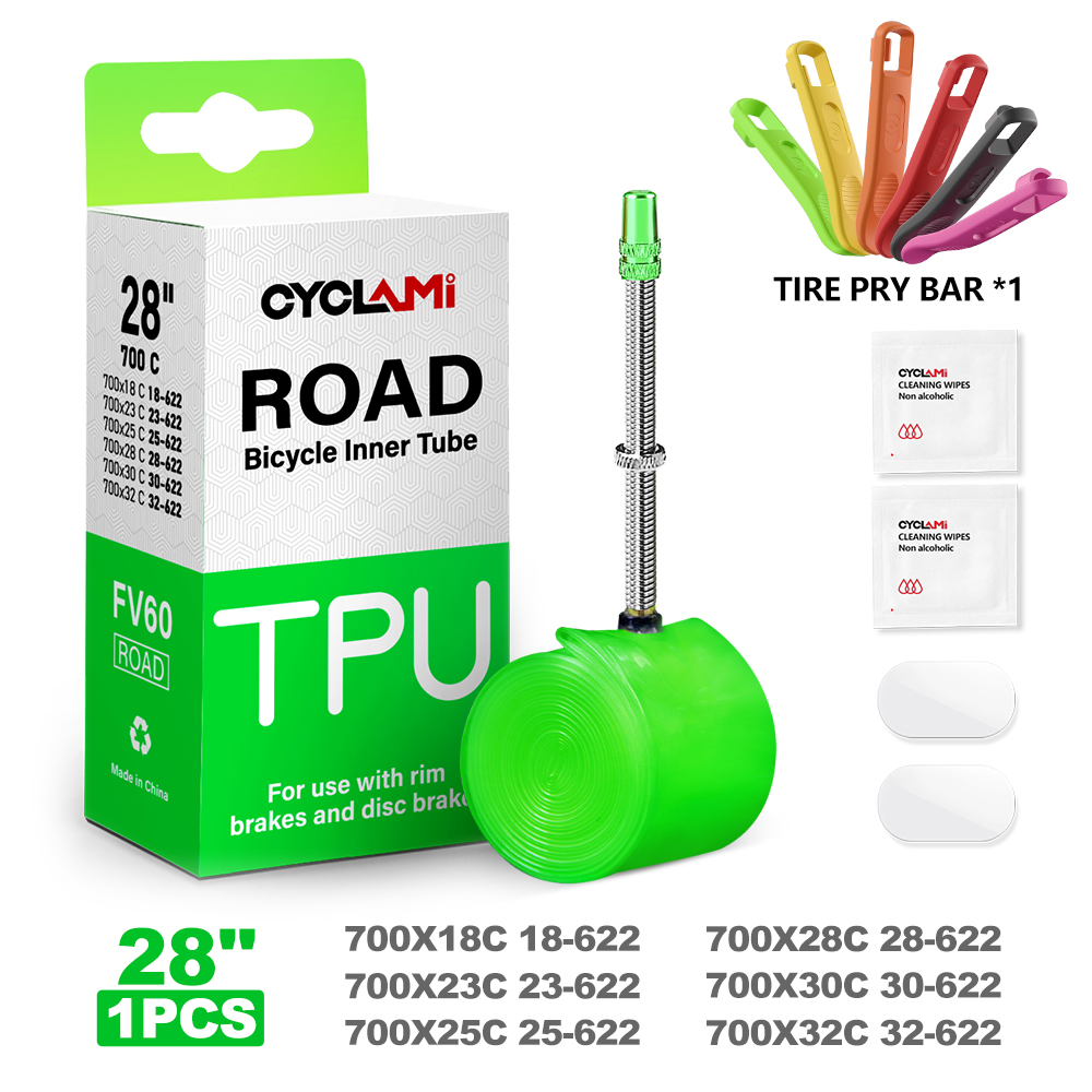 Ultralight TPU Road Inner 700c Tube Bike Road MTB Bicycle Material Tire 60mm Length French Valve 700 18 25 28 32 38g Super Light: GRAY / 40mm