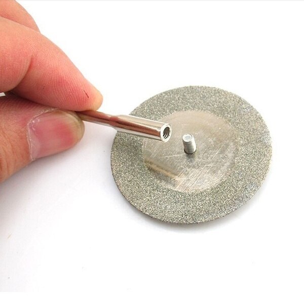 6 st uppsättning smärgel diamant skärblad borr 22mm +1 dorn för dremel kakelrengörare skönhetssöm skärskivor hem verktyg