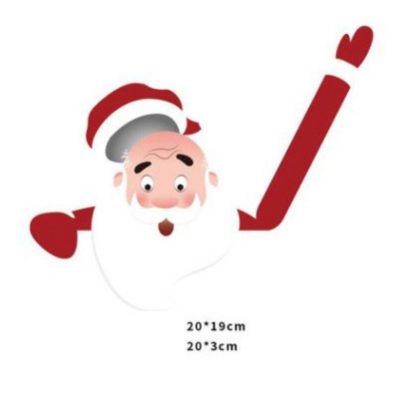 Samochód tylna wycieraczka boże narodzenie santa Claus macha ramię naklejki na wycieraczki naklejki samochodowe stylizacji dekoracyjne naklejki wycieraczki samochodowe naklejki na ścianie domu