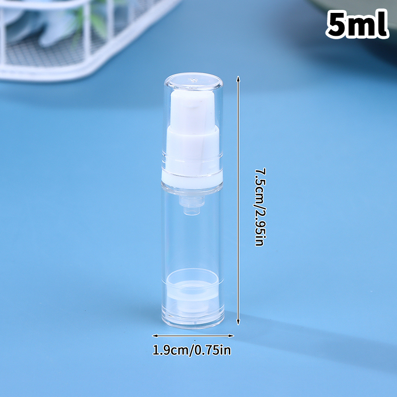 5/10/15ml mini draagbare vacuümflesjes, lege vloeibare lotionsprayflesjes, navulbare make-up cosmetica parfumflesjes: Donker kaki