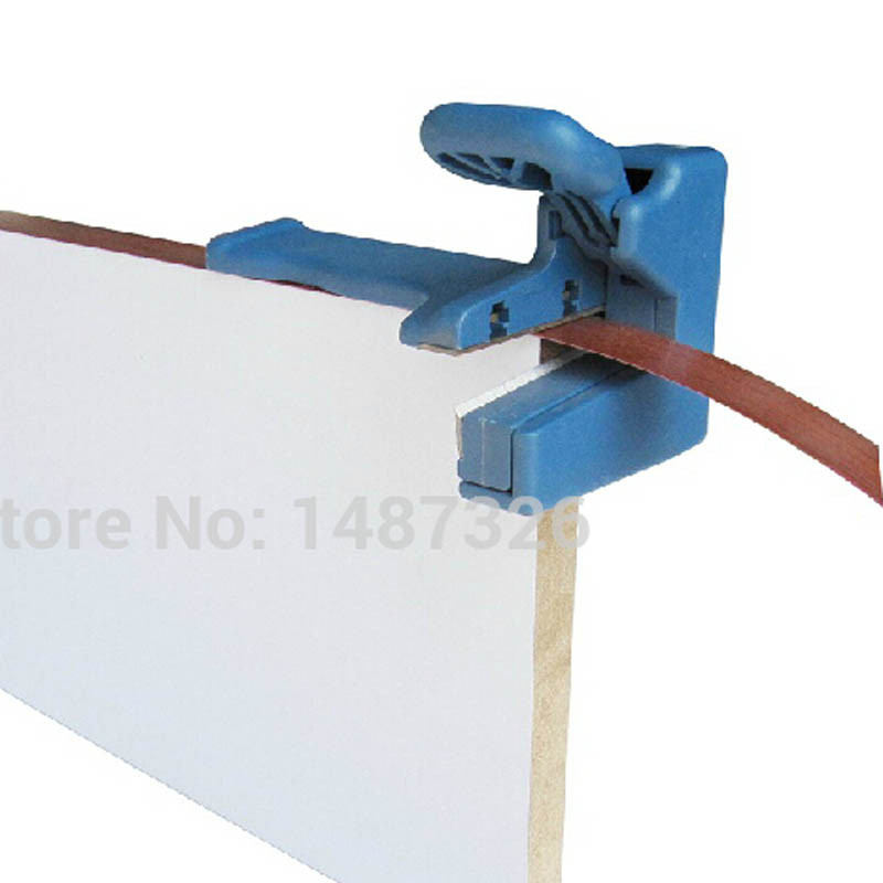 Dispositif de coupe de machine de baguage de bord dispositif de bloc tête de Double bord en bois et coupe-queue pour bande de reliure de PVC de charpentier