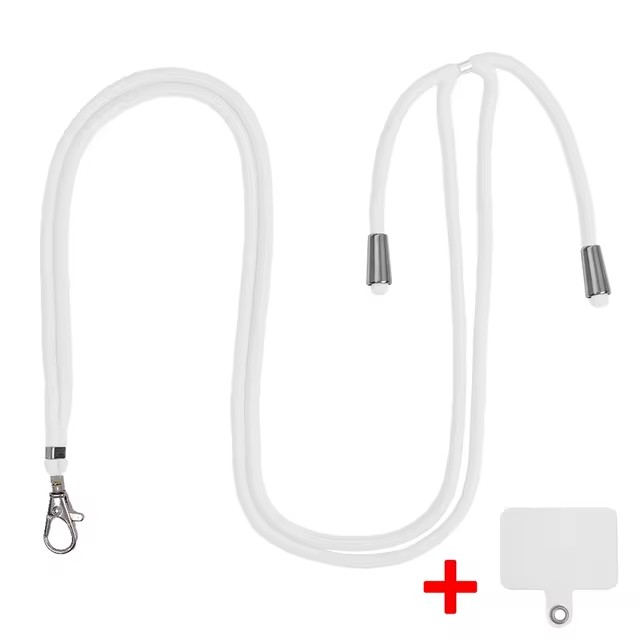 Universal Adjustable Phone Lanyard Strap Mobile Phone Hanging Rope Neck Straps Anti-lost Lanyards Cell Phone Accessories: Red / Pink