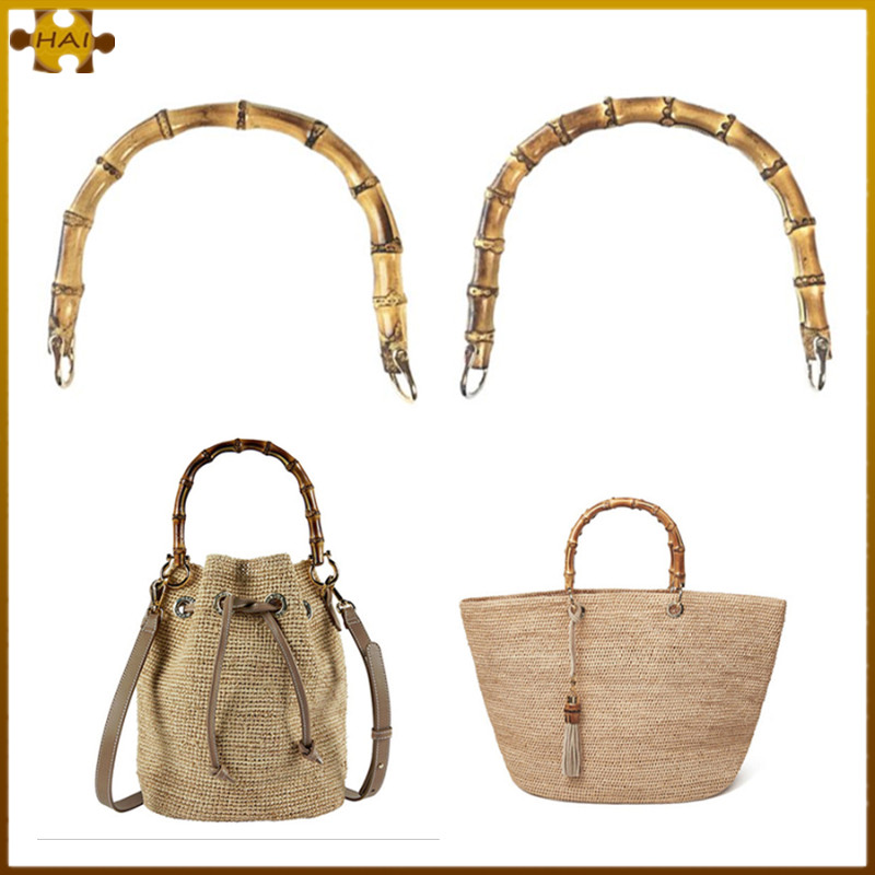 Poignée de sac en forme de U en Imitation bambou, – Grandado
