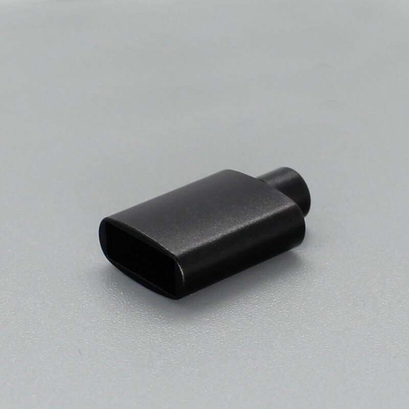 USB aluminum alloy male shell adapter DIY data cable charging cable mobile phone adapter gold A male plug: Black shell / Quantity 1
