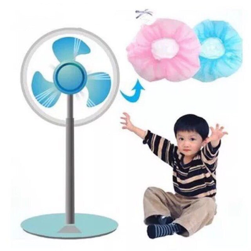 Suministros de seguridad para niños, bolsa protectora de rejilla para ventilador, protección de seguridad para dedos de bebé, cubierta de seguridad textil