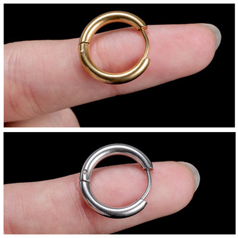 Orecchini a Cerchio Grandi Rotondi Placcati Oro 18k con Zirconia Cubica, Regalo per Donne, Festa, Giorno della Memoria