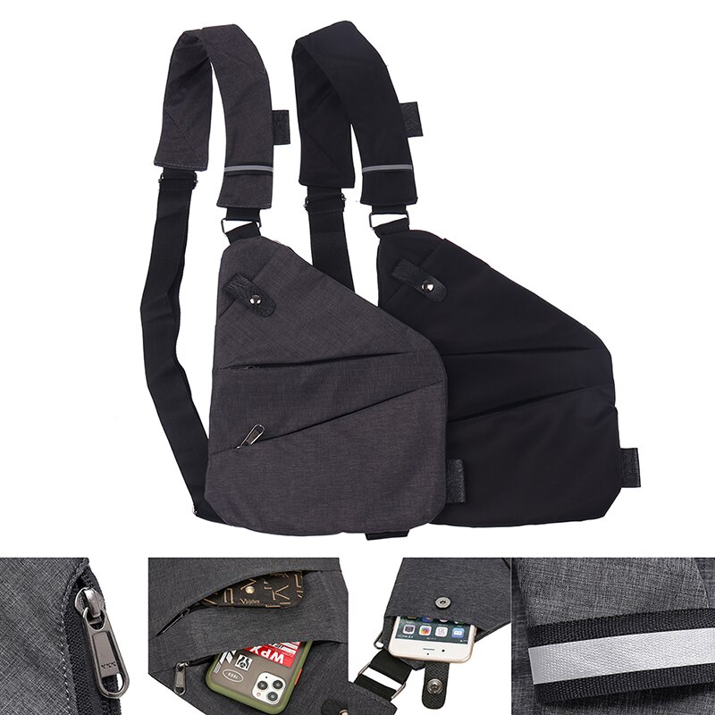 Mann Wasserdichte Persönliche Schulter Tasche Brust Tasche Kreuz körper Schlinge - Anti Diebstahl