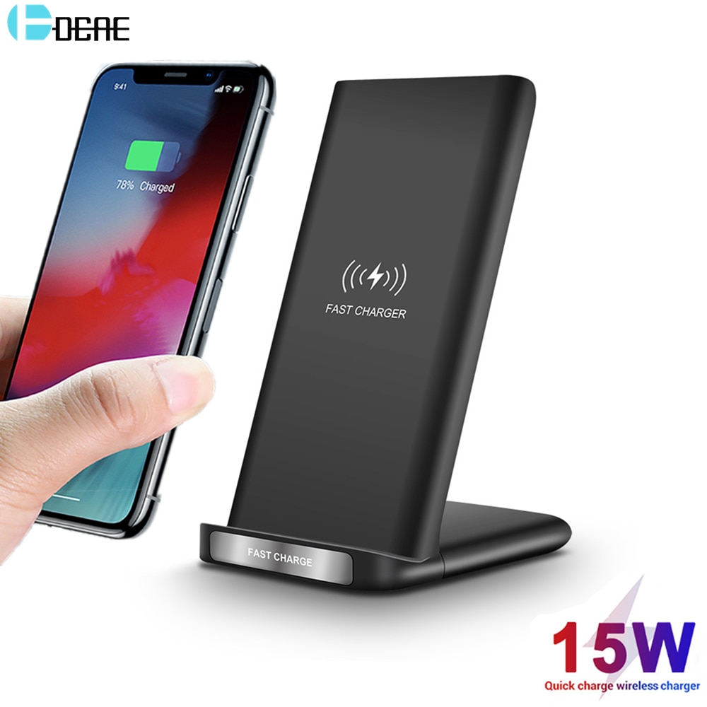 20W Qi Drahtlose Ladestation Für iPhone 8 X XS MAX XR 11 12 13 Profi Samsung S21 S20 s10 Schnelle Ladung Dock Bahnhof Telefon Halfter