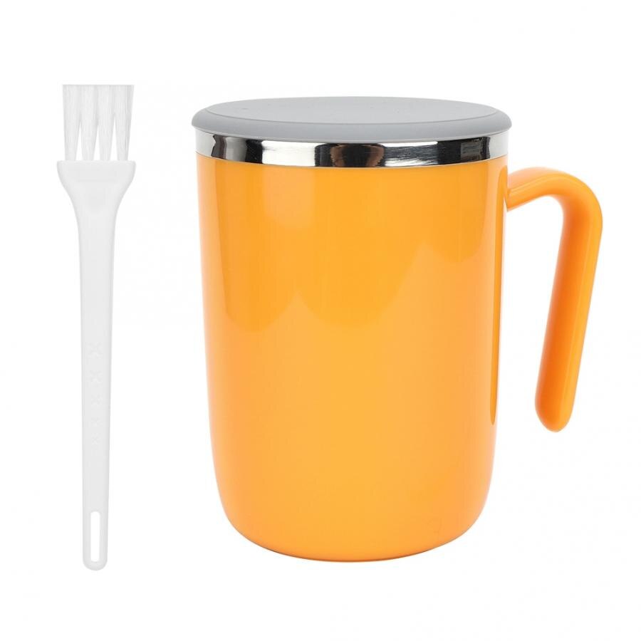 360Ml Zelf Roeren Cup Koffie Mok Lui Persoon Smart Automatische Mengbeker Voor Koffie Melk Huishoudelijke Kantoor Mix Cup 3 Kleuren: Oranje