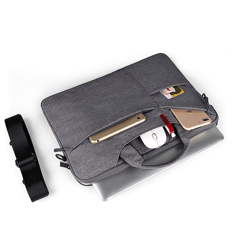 Nowy wodoodporny mężczyzna kobiet 13.3 14 15.6 Cal teczka na laptopa torebka biznesowa o dużej pojemności Messenger Notebook torba na ramię