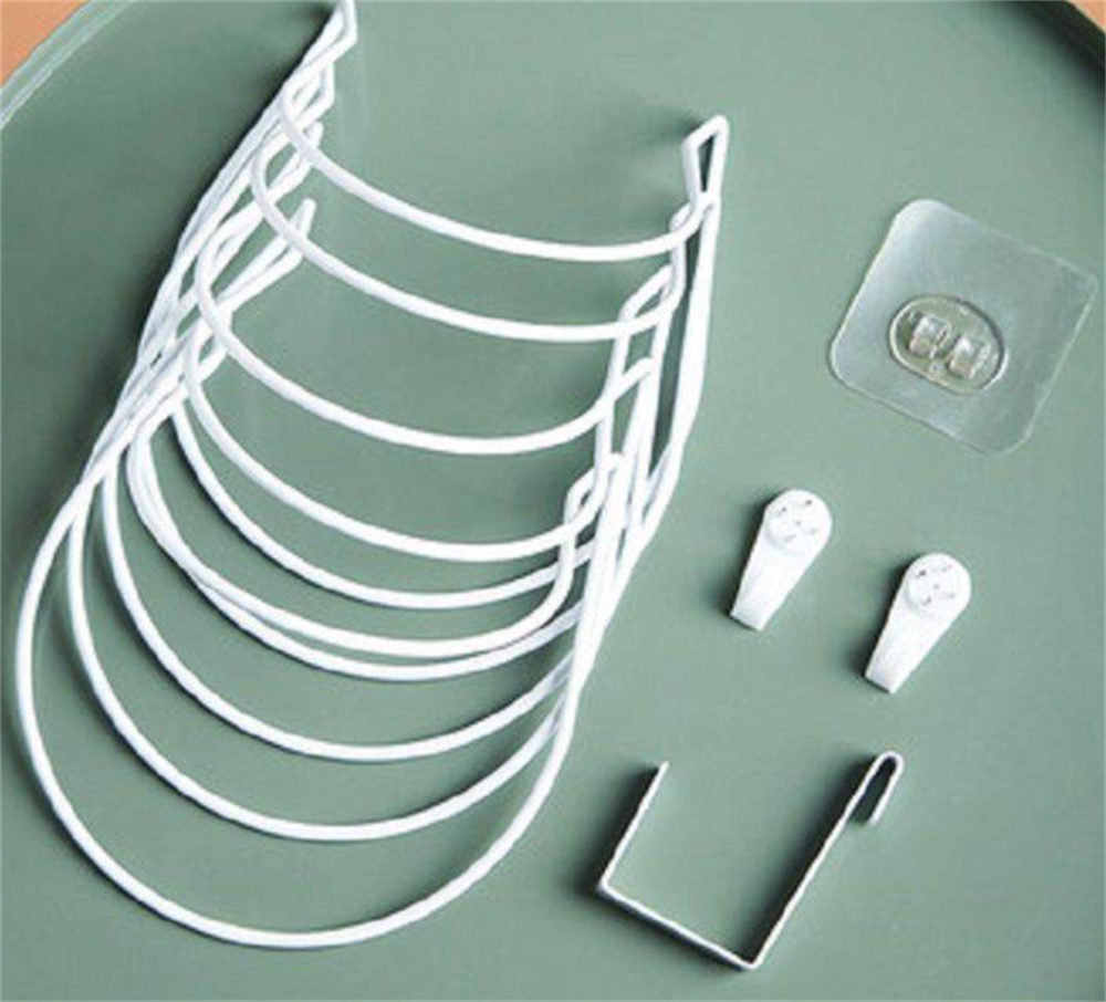 Baseball Cap Rack Hat Display Holder Door Closet Clothes Scarf Towel Round Storage Shelf Home Organizer: White 5PCS