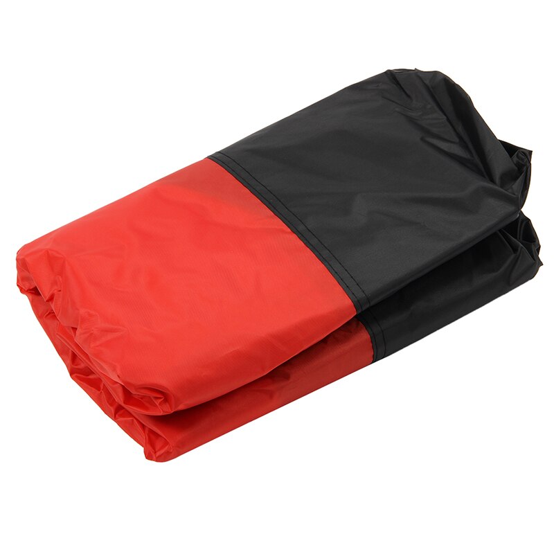 Presenning trekk moto motorsykkel trekk scooter sykkel atv 245cm str xl sortere rød beskyttelse