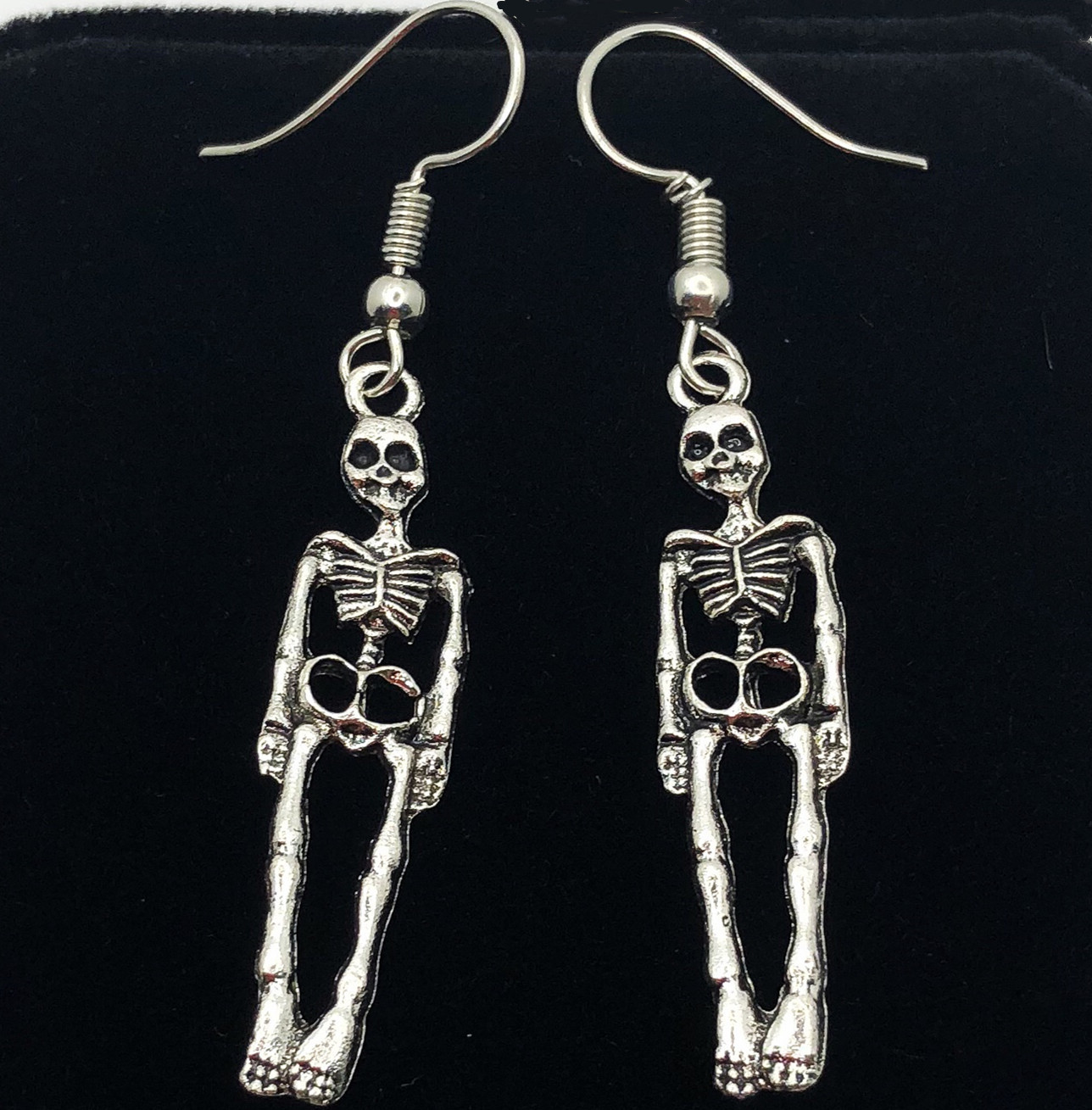 Persoonlijkheid Menselijk Skelet Oorbellen Retro Skull Dangle Oorbellen Voor Mannen En Vrouwen Party Halloween Decoraties