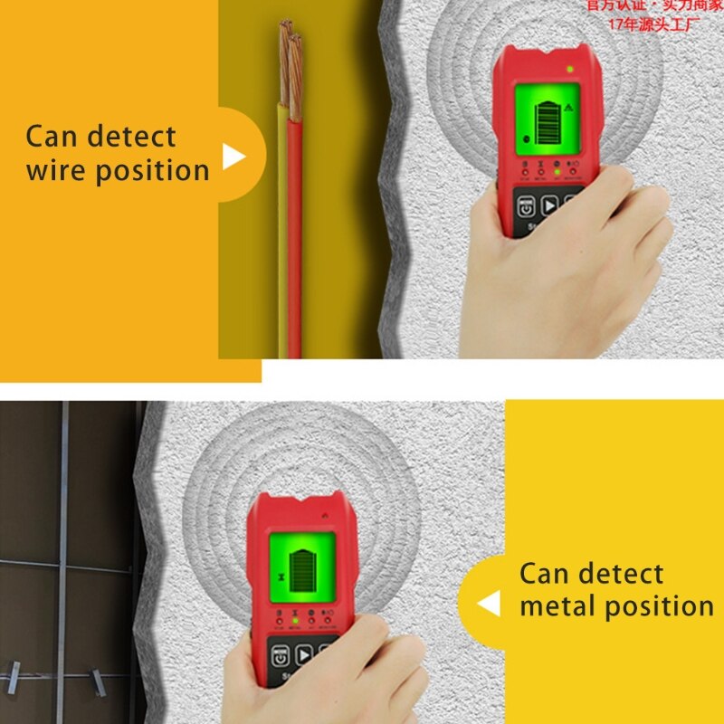 Stud Finder Wall Stud Detector 7 in 1 Electronic Wood Sensor Beam Finder Multifunctional Wall Scanner with Digital LCD