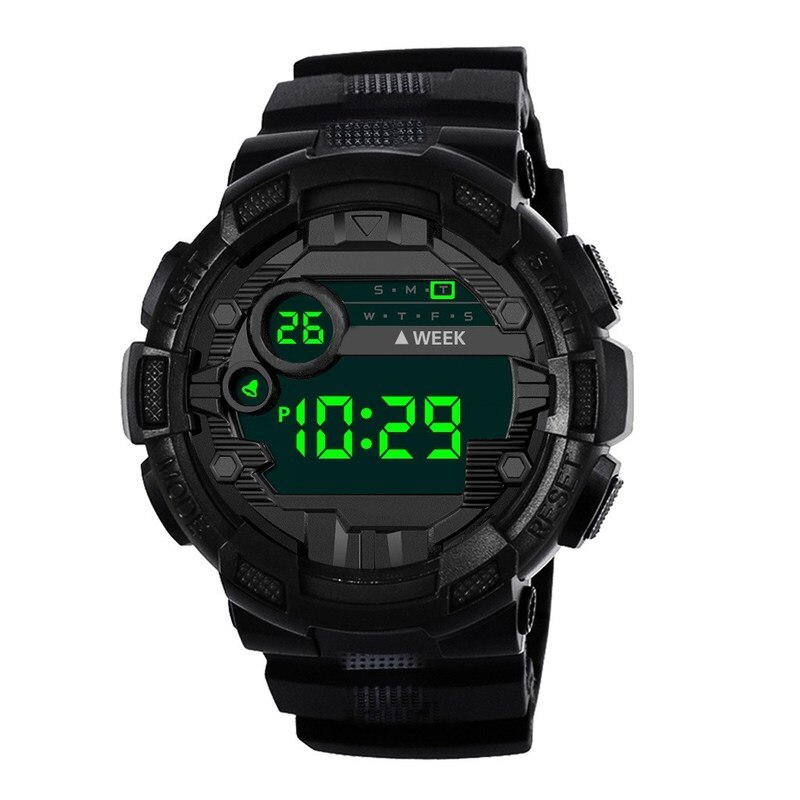 1Pcs Luxe Heren Digitale Led Horloge Sport Mannen Outdoor Datum Elektronische Horloges Waterdicht Polshorloge Klok Mannelijke