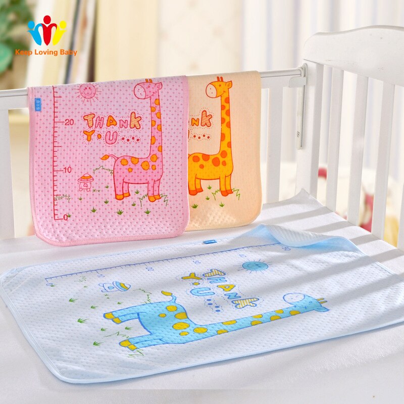 Baby luier verschoningsmatje giraffe draagbaar wasbaar compact reis luiermat waterdicht matras bedlaken