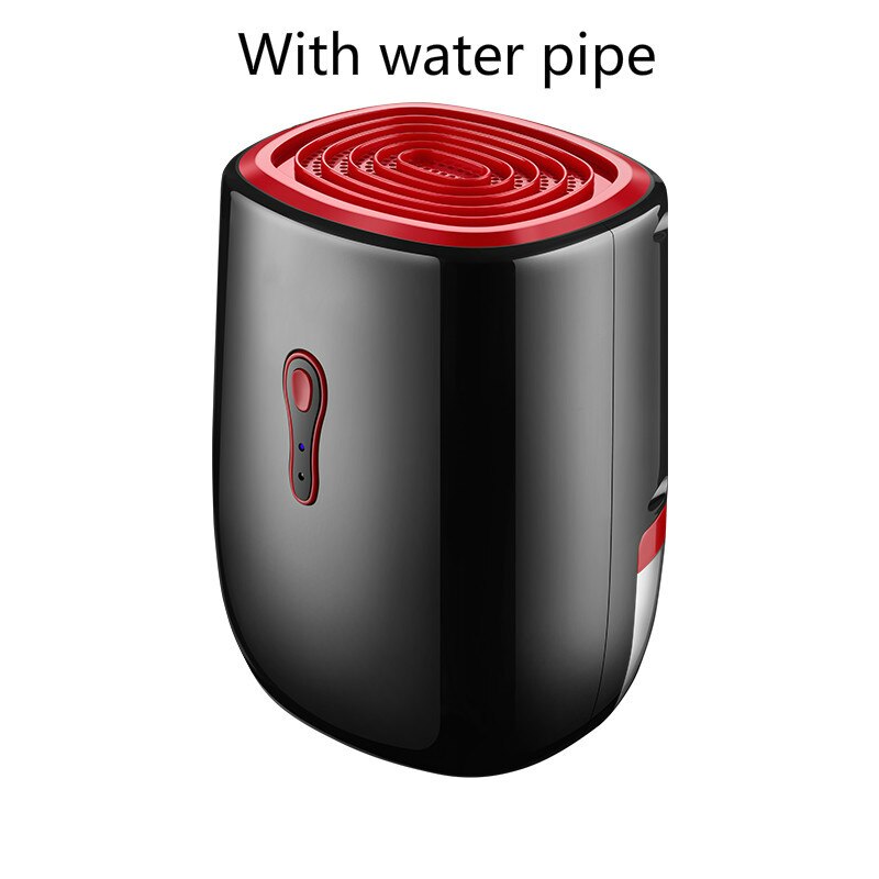 Electric mini air dehumidifier 800ml portable LED discplay air purifier machine automatic power-off defrost for home 100-240V EU: Black