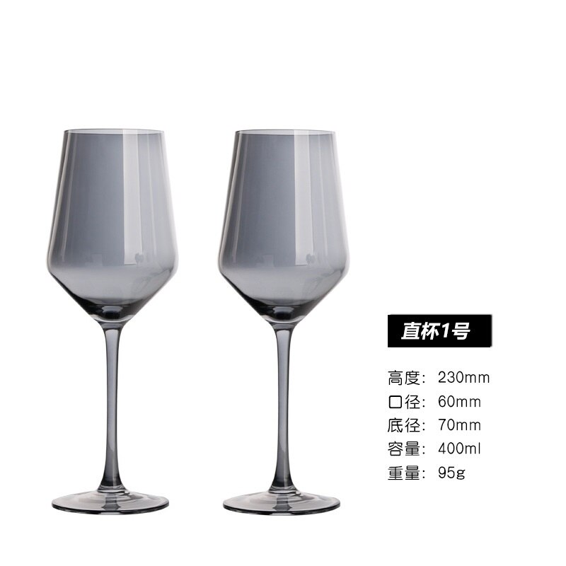 Champagneglas sølv røg grå plating drikke vinglas riste fløjter bryllup dekoration: A8 400ml
