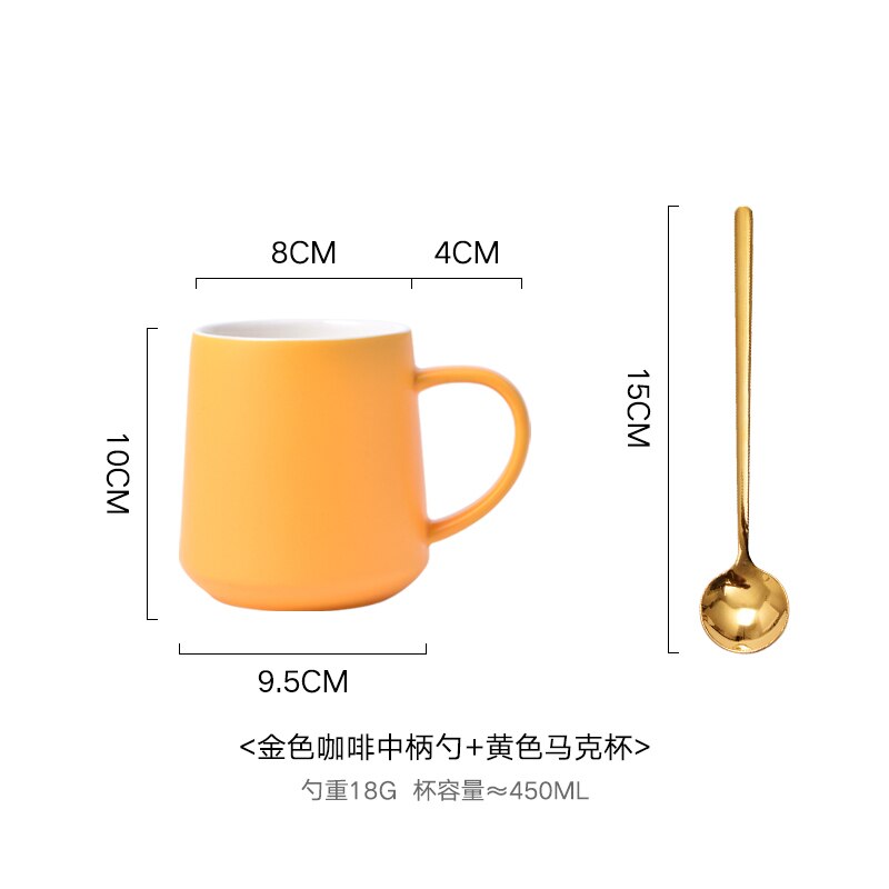 Krus kaffekopp latte glass gjenbrukbar søt kaffekopp keramisk miljøvennlig kahve fincan takimlari kjøkkenutstyr  bd50bd: Stil 14