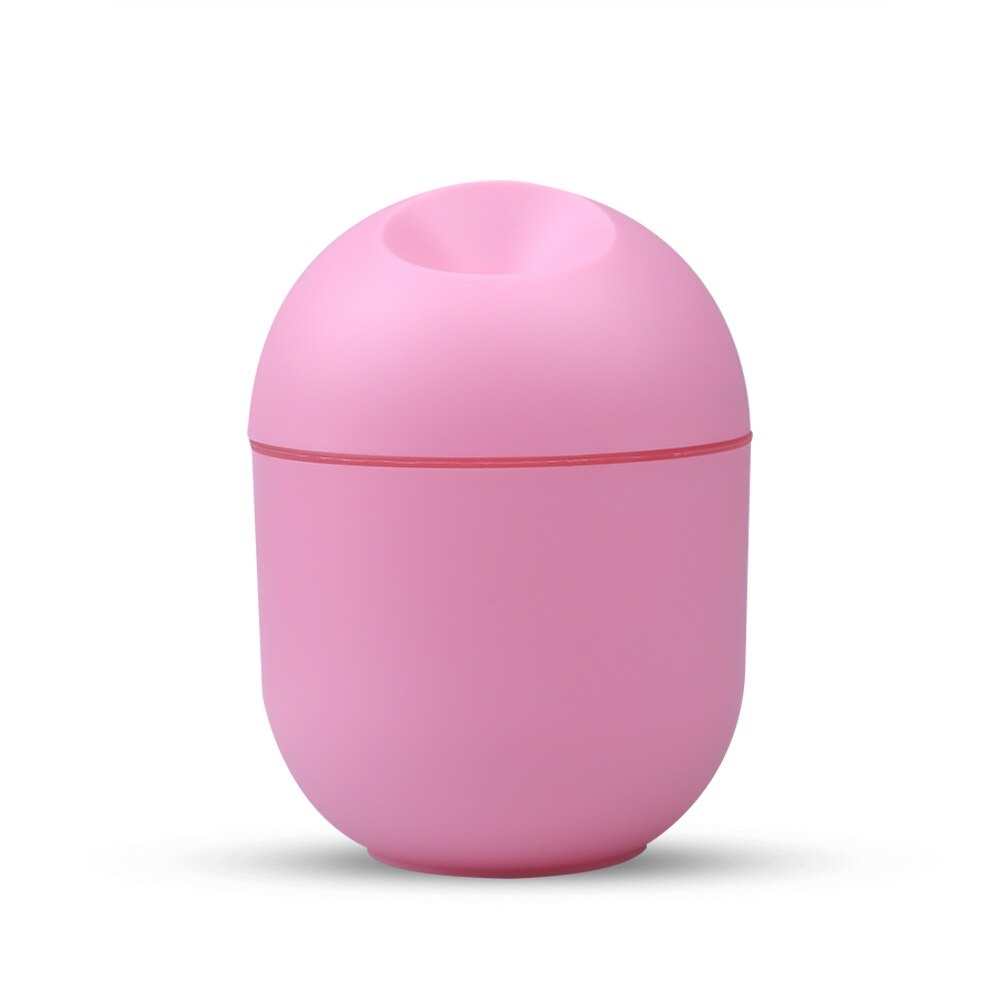 220ML Air Humidifier Aroma Essential Oil Diffuser Air Freash With LED Night Lamp For Home Car USB Fogger Mist Maker Face Steamer: Pink