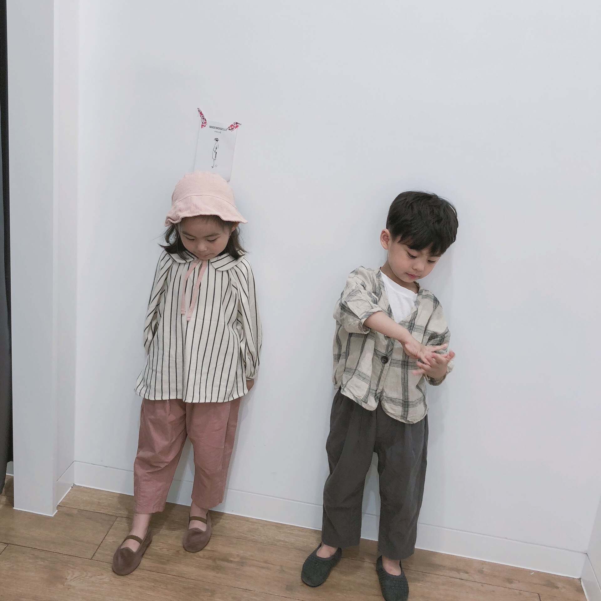 2 3 4 5 6 años Camisas de Niños Pequeños Casual coreano abrigo de celosía para Niñas Ropa de niños recién llegado camisas de niños Tops de bebé