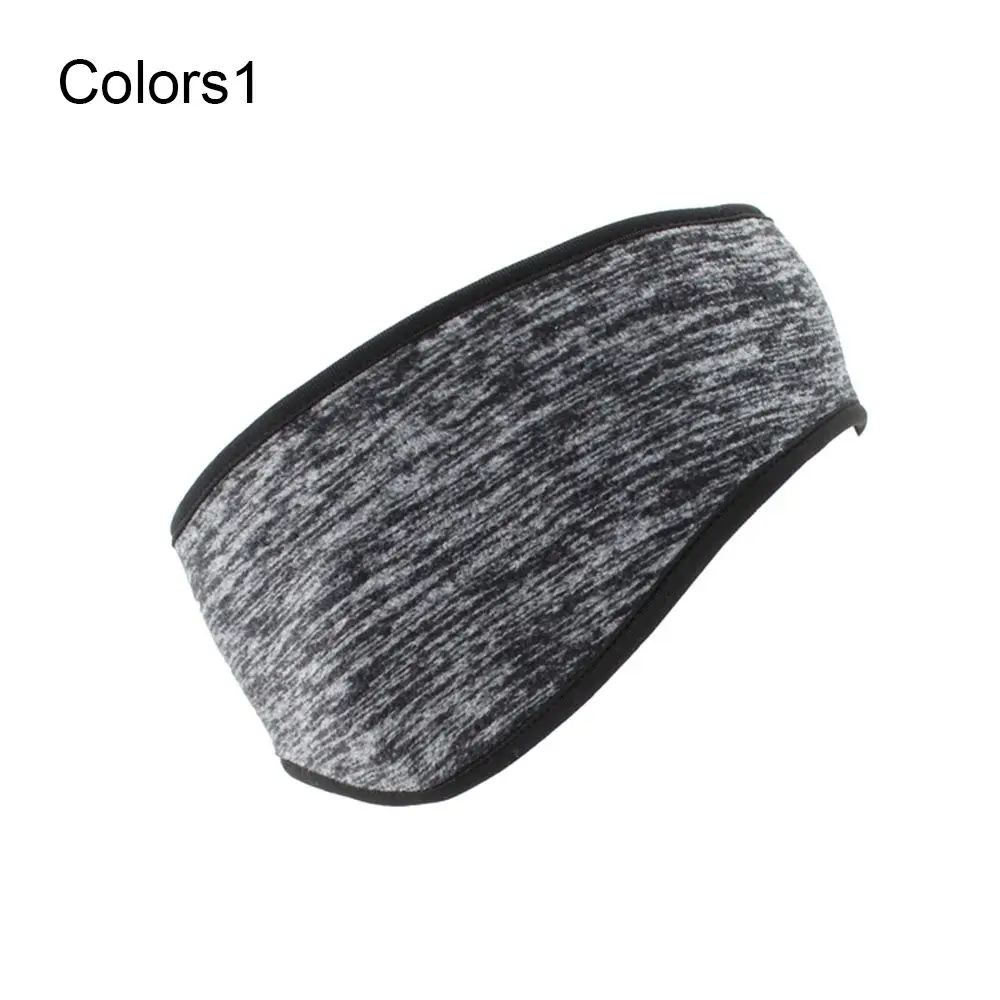 Ear Muffs Headband Women Men Winter Sweatband Running Headband Ear Warmer Fleece Ear Cover Outdoor Sports Hair Sweat Hair Bands: GRAY