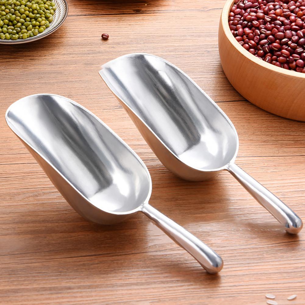 8-13Inch Rvs Ijskrabber Verdikte Hittebestendig Aluminium Praktische Voedsel Graan Schop Voor Koffie suiker