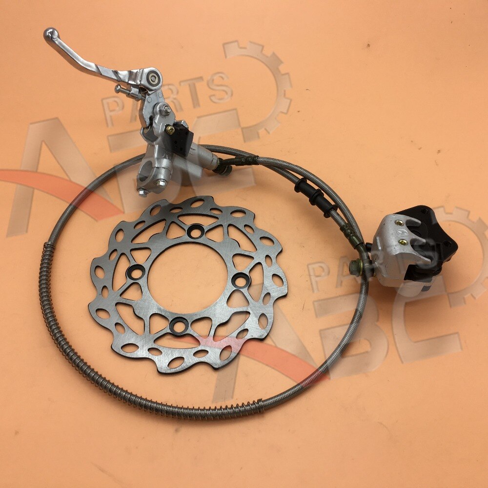 Front Hydraulic Brake Caliper Cylinder Lever Disc Assy for 125cc 150cc Dirt Pit Bike