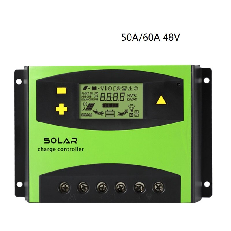 48V Solar charger Controller 40A-60A Efficient Smart PWM LCD Display CE ROSH