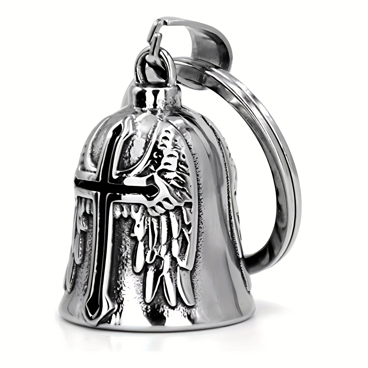 Dzwonek motocyklowy Rowerzysta strzegący dzwonków Prezenty chroniące przed prezentami, odpowiednie robić dekoracji motocykli i rowerów dla zwierząt domowych: BIAŁY