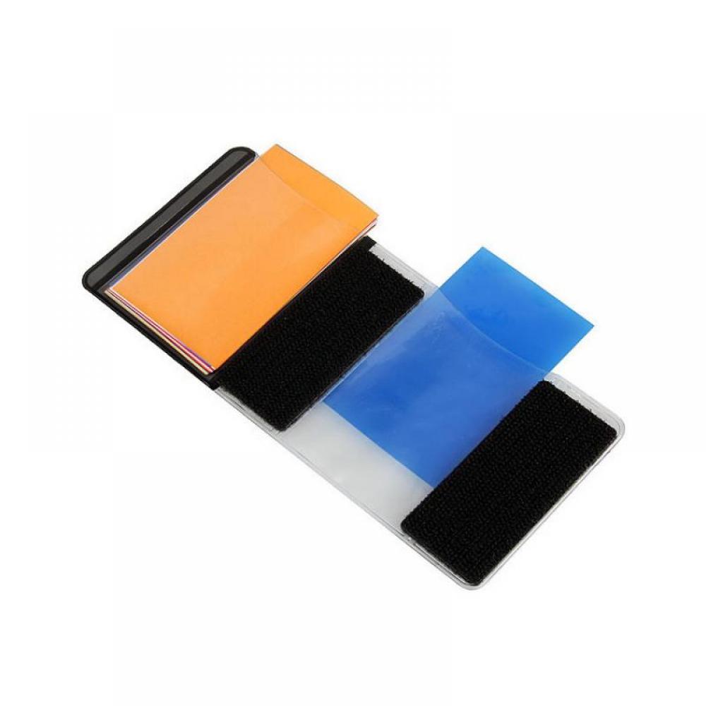 Diffuseur Flash de Gel de couleur pour yongnuo, boîte souple de 12 ensembles de diffuseur de Flash de Studio de couleurs