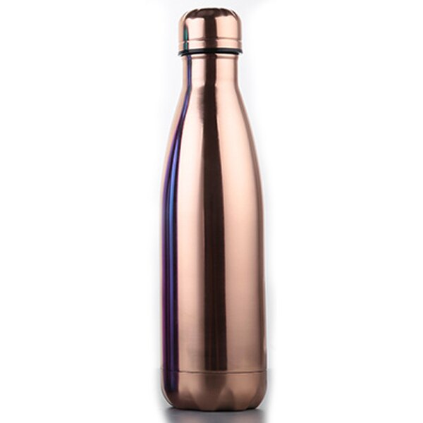 500 ml thermoskanne thermoskanne Expansion flasche wasser flasche kaffee tasse sport wasserkocher vakuum glaskolben galvanik flasche, rose gehen