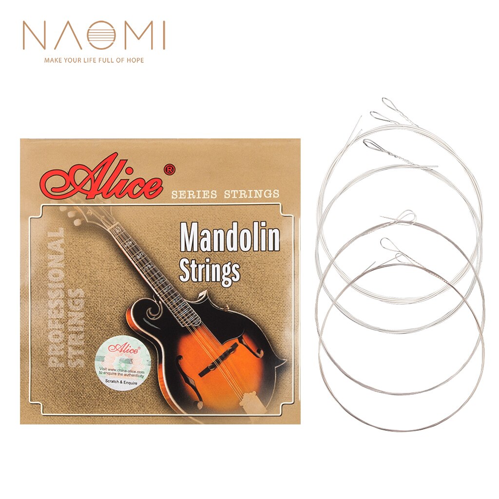 Naomi 1 Set Alice AM03 Mandoline Snaren Plated Staal & Gecoat Koper Wond Snaren Gitaar Familie Instrumenten