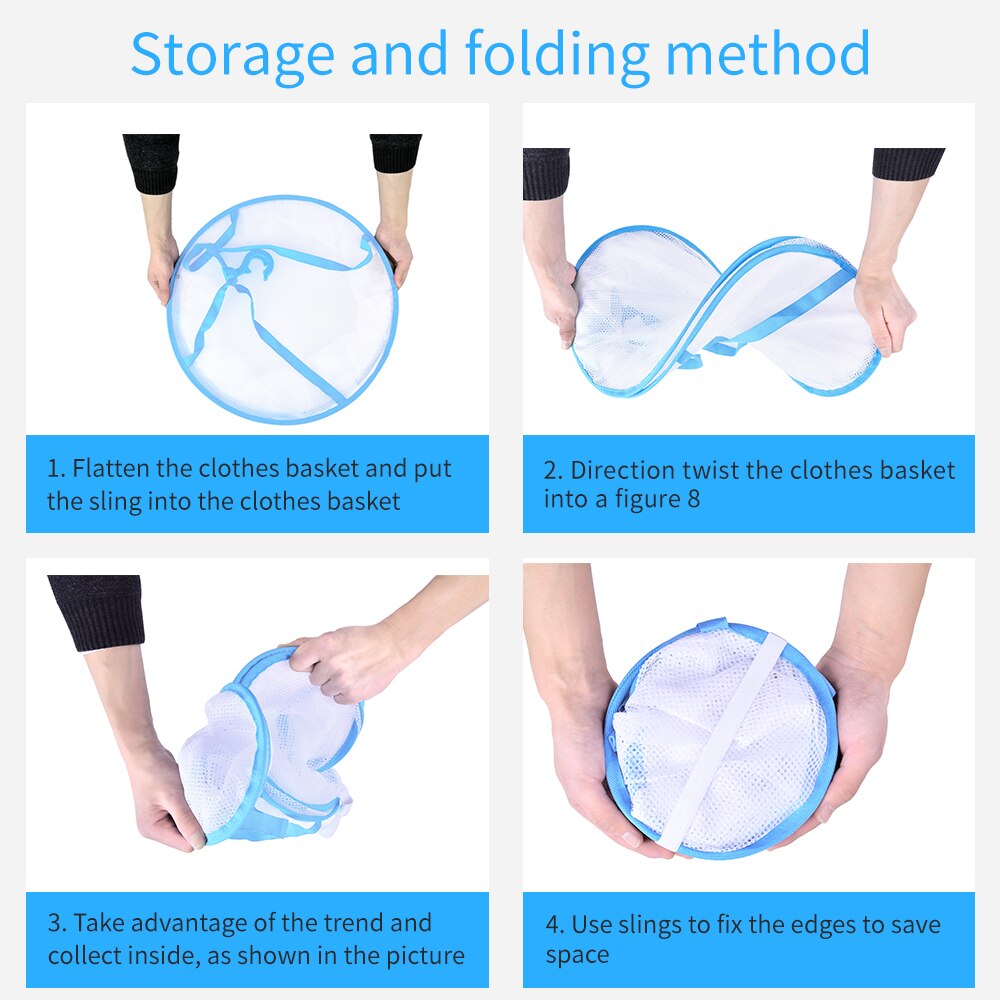 Liangduo Double-Layer Clothes Drying Net Hanging Clothes Laundry Basket Breathable Dryer Sweater Cloth Net Dry Rack Mesh Hanger