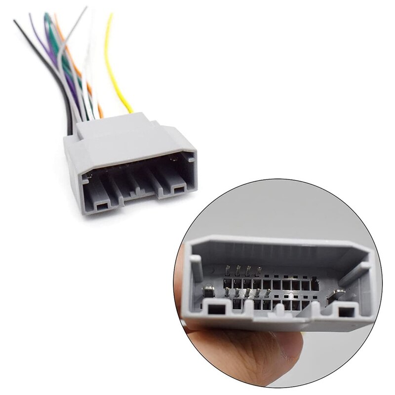 Wire Harness and Antenna Adapter for Some Dodge Chrysler Jeep Vehicles to Install an Aftermarket Radio
