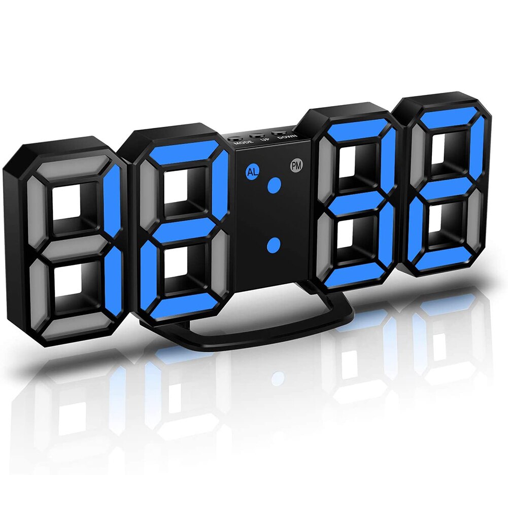 3D LED Digital Alarm Clock Dimmable Snooze Function Home Living Room Night Light living room bedroom dining room nice decoration