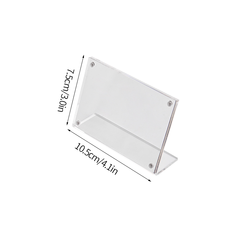 Cadre Photo en acrylique Transparent, magnétique Double face, porte-carte Photo idole, ornement de bureau, porte-carte Photo: Bleu marine