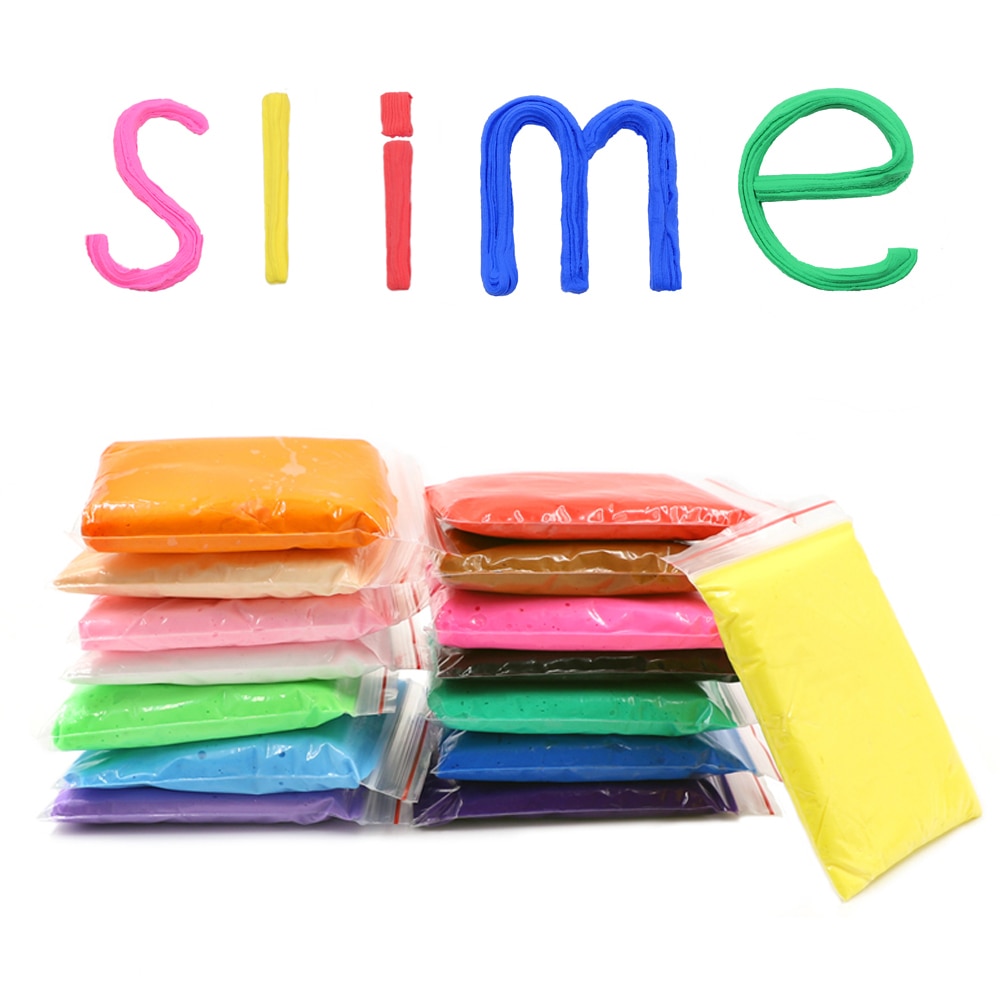 Bambini Giocattoli Melma Soffice Schiuma Argilla 15 Colori Pendenti E Ciondoli Slime Sfera Kit Molle Del Polimero di Argilla FAI DA TE Antistress Giocattoli per I Bambini